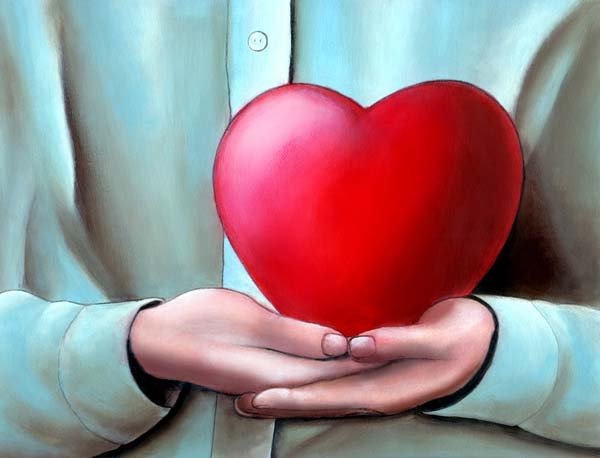 شخصی که در دستش قلب است-همدلی با خود چیست