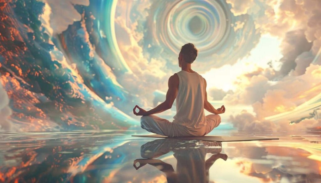 فردی در حال مدیتیشن-manifastation