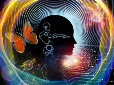 یک مغز انسان در سایه و پروانه-self-accept